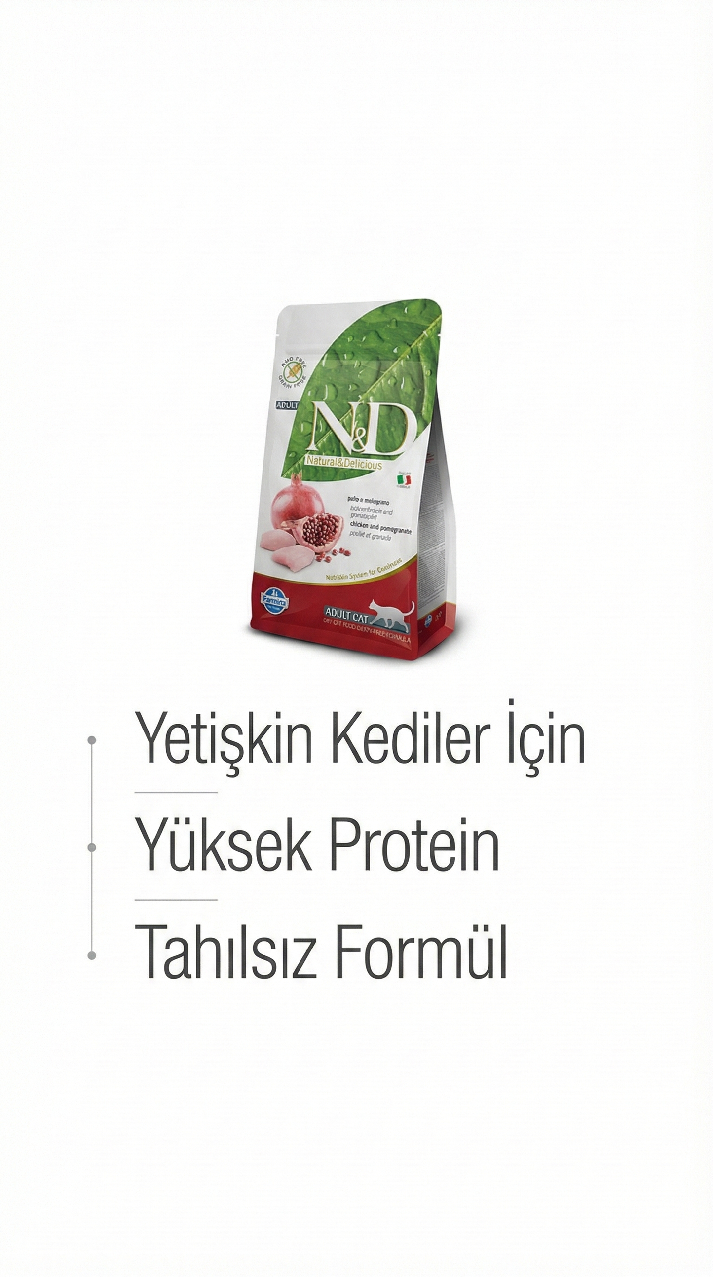 N&D Tavuklu Narlı Düşük Tahıllı Kuru Kedi Maması