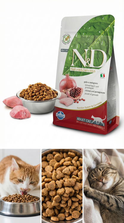 N&D Tavuklu Narlı Düşük Tahıllı Kuru Kedi Maması