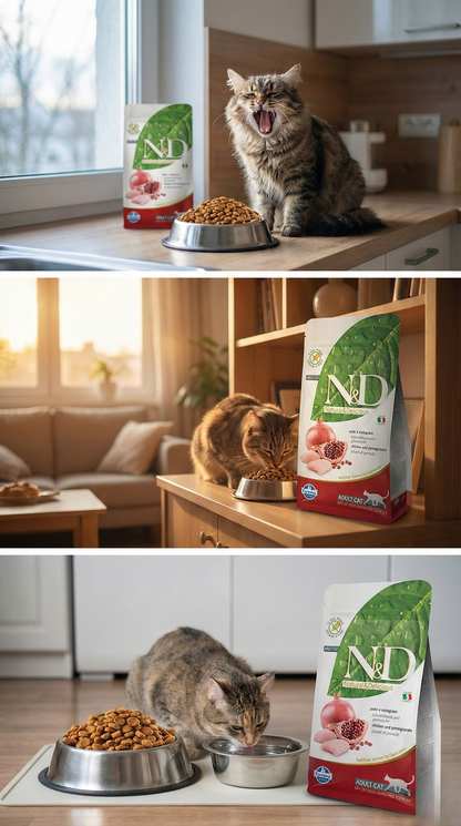 N&D Tavuklu Narlı Düşük Tahıllı Kuru Kedi Maması