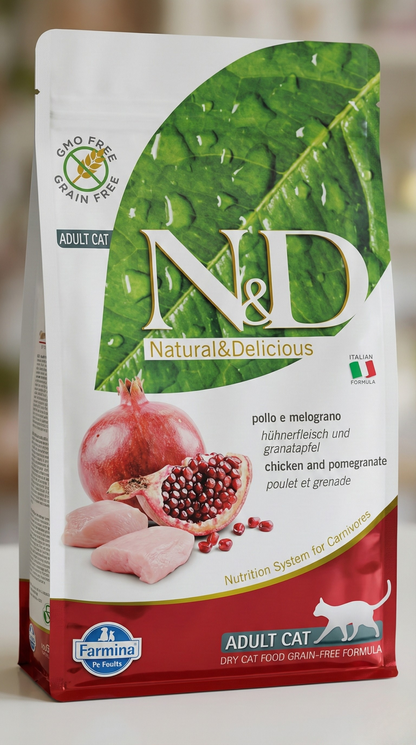 N&D Tavuklu Narlı Düşük Tahıllı Kuru Kedi Maması