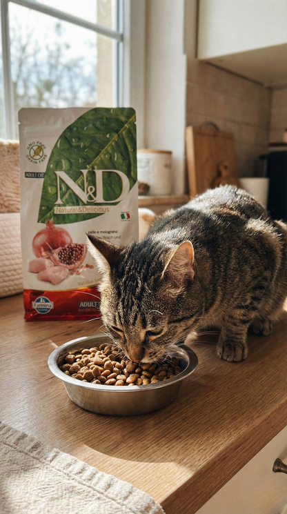 N&D Tavuklu Narlı Düşük Tahıllı Kuru Kedi Maması